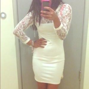 Tight White Soft Dress